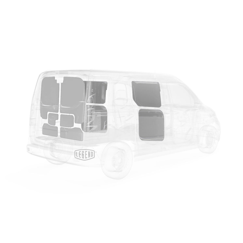 LEGEND EconoLite Door Liner Ford Transit Connect SWB Cargo Van - Textured Grey Model 07F01-20