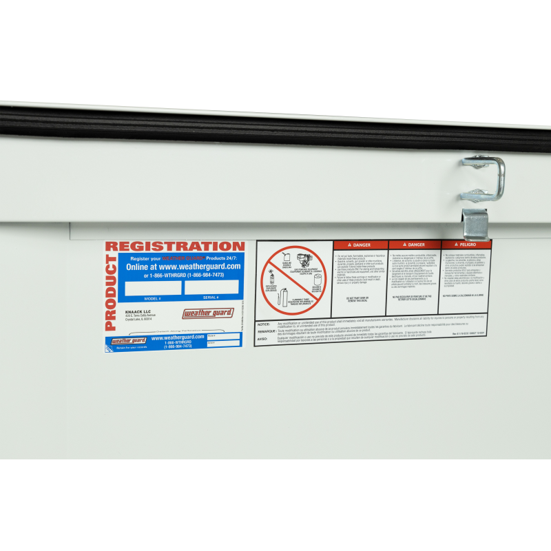 Weather Guard Crossover Tool Box White Steel Full Size Extra Wide Model 116-3-04