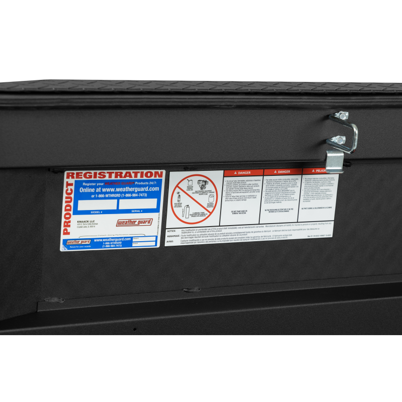 Weather Guard Crossover Tool Box Matte Black Aluminum Extra Wide Model 117-52-04