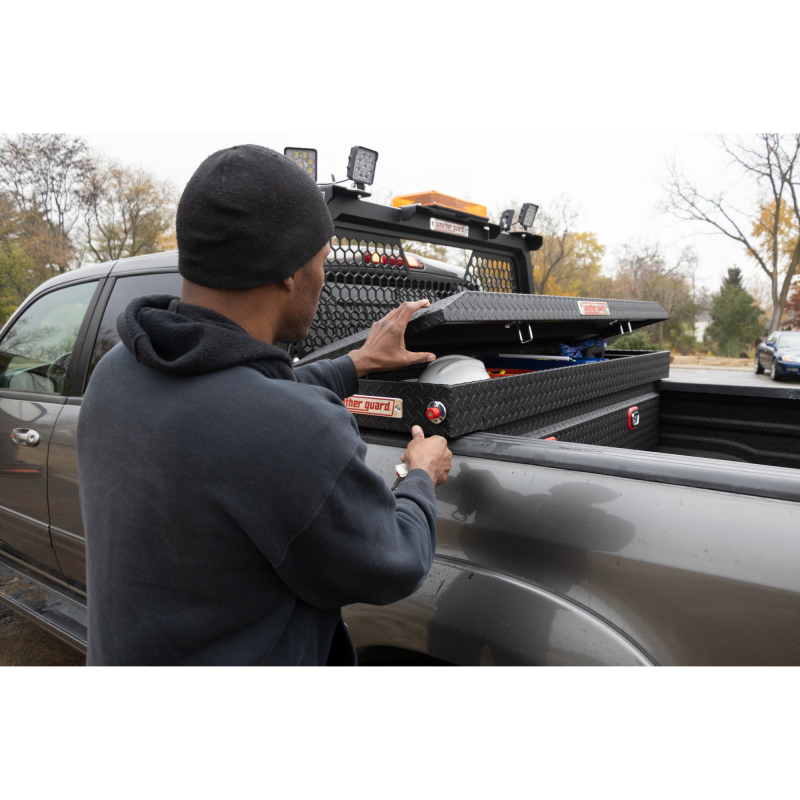 Weather Guard Hex Headache Rack Black Aluminum Model 11906-52-01