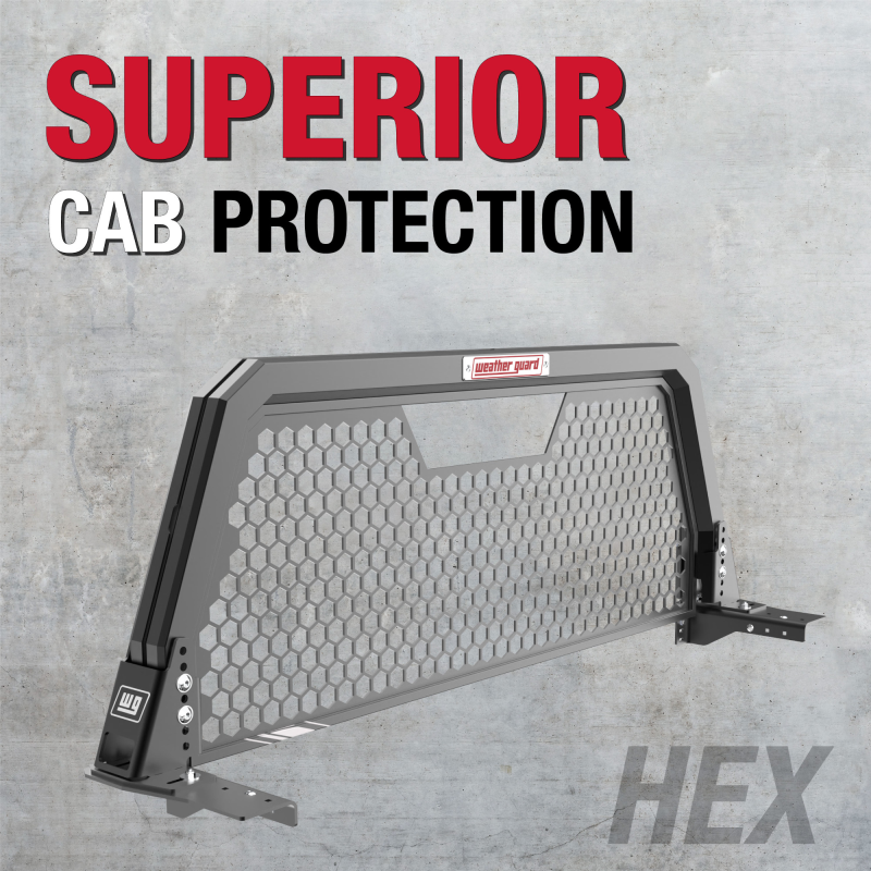 Weather Guard Hex Headache Rack Black Aluminum Model 11906-52-01
