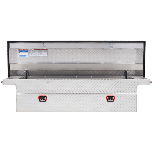 Weather Guard Crossover Tool Box Bright Aluminum Full Size Low Profile Model 121-0-04