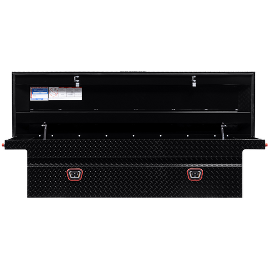 Weather Guard Crossover Tool Box Gloss Black Aluminum Full Size Low Profile Model 121-5-04