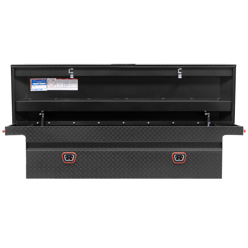Weather Guard Crossover Tool Box Textured Matte Black Aluminum Full Size Low Profile Model 121-52-04
