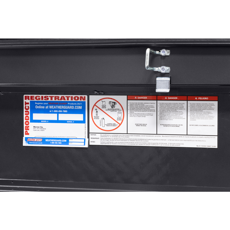 Weather Guard Crossover Tool Box Gray Aluminum Full Size Low Profile Model 121-6-04