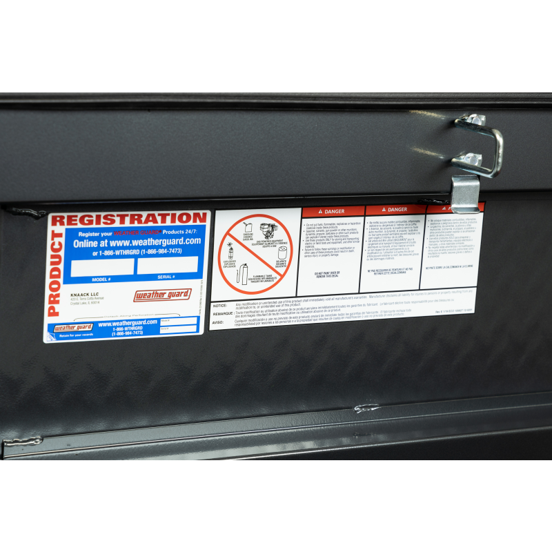 Weather Guard Crossover Tool Box Gray Aluminum Full Size Deep Model 123-6-04