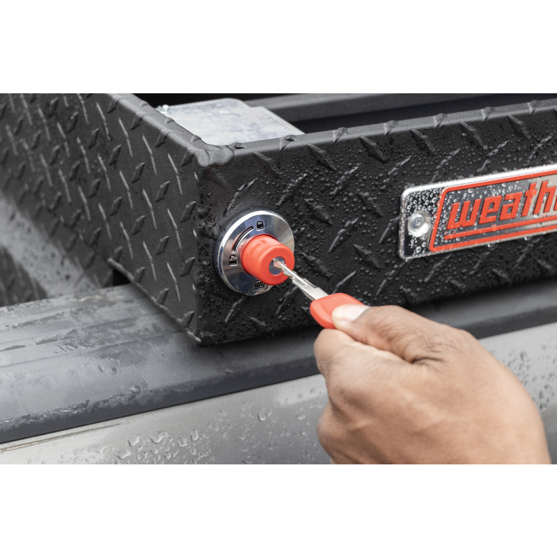 Weather Guard Crossover Tool Box Textured Matte Black Aluminum Full Size Standard Model 127-52-04