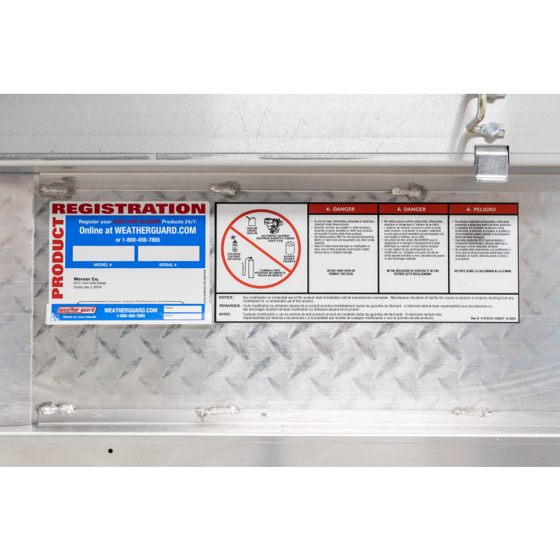 Weather Guard Crossover Tool Box Bright Aluminum Midsize Deep Model 137-0-04