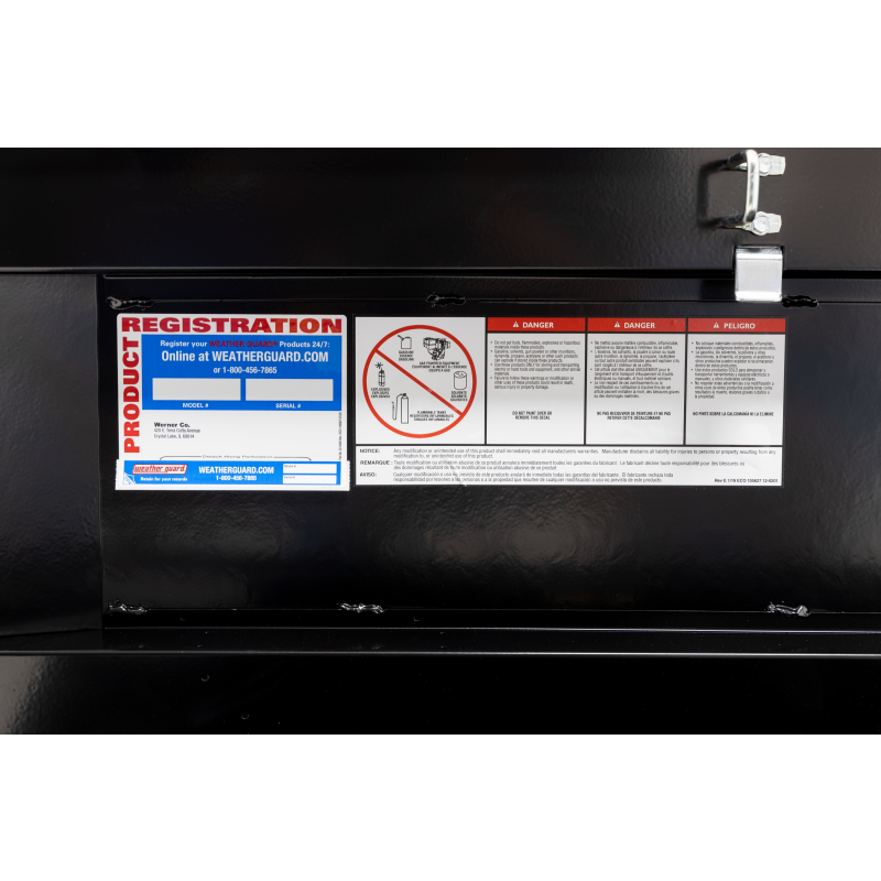 Weather Guard Crossover Tool Box Gloss Black Aluminum Midsize Deep Model 137-5-04