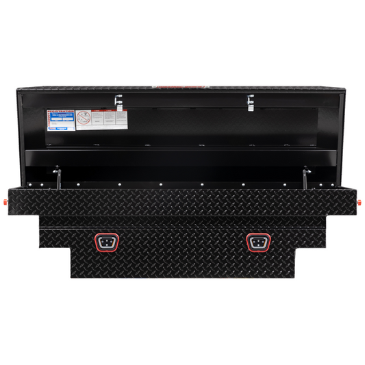 Weather Guard Crossover Tool Box Gloss Black Aluminum Midsize Deep Model 137-5-04