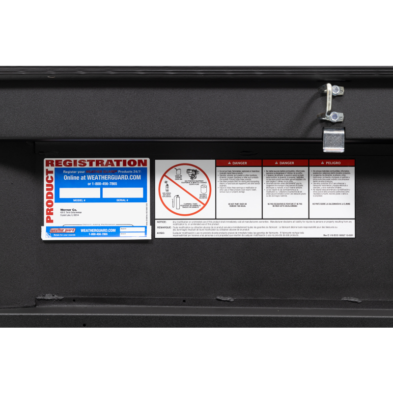 Weather Guard Crossover Tool Box Textured Matte Black Aluminum Midsize Deep Model 137-52-04