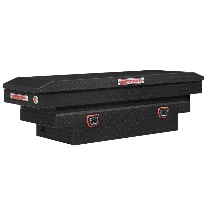 Weather Guard Crossover Tool Box Textured Matte Black Aluminum Midsize Deep Model 137-52-04