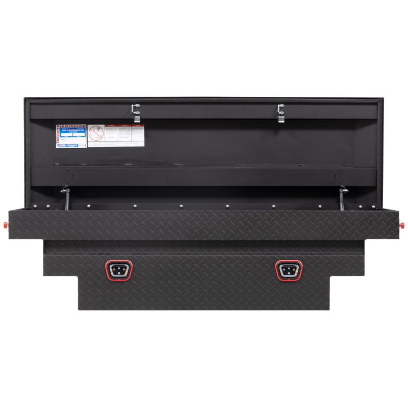 Weather Guard Crossover Tool Box Textured Matte Black Aluminum Midsize Deep Model 137-52-04