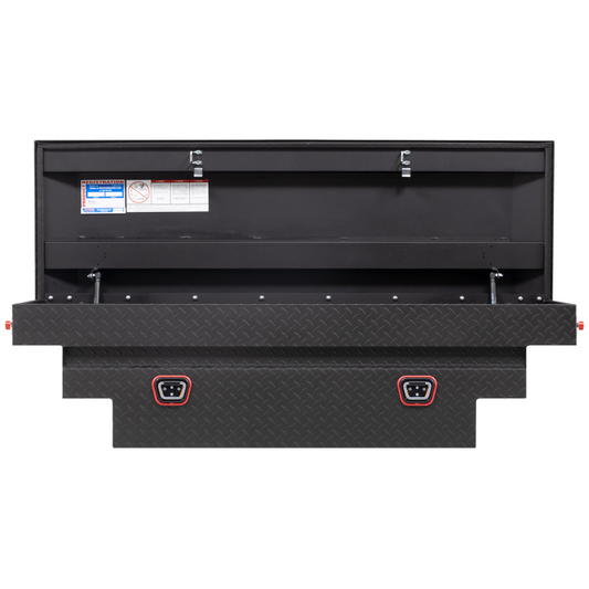 Weather Guard Crossover Tool Box Textured Matte Black Aluminum Midsize Deep Model 137-52-04