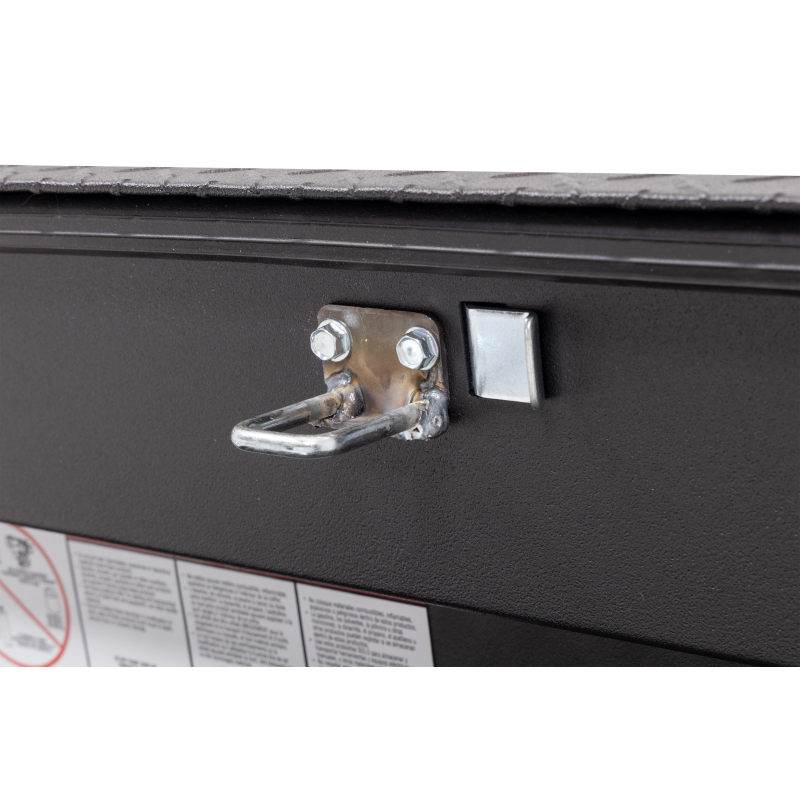 Weather Guard Side Mount Tool Box Textured Matte Black Aluminum 87X17X13 Model 164-52-04
