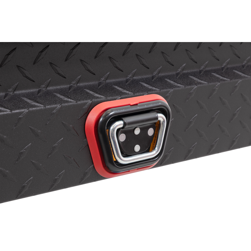 Weather Guard Side Mount Tool Box Textured Matte Black Aluminum 87X17X13 Model 164-52-04