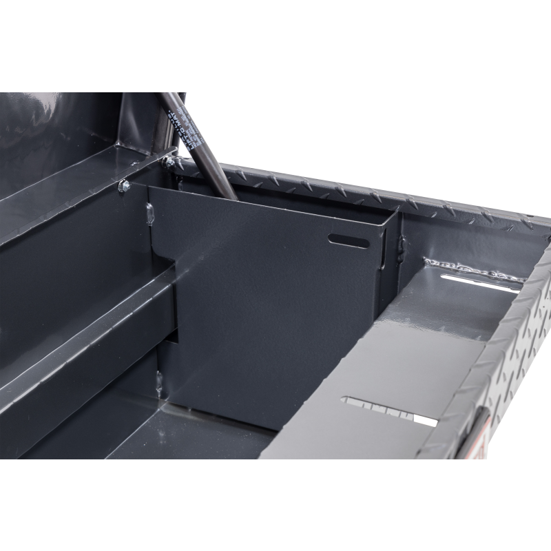 Weather Guard Side Mount Tool Box Gray Aluminum 87X17X13 Model 164-6-04