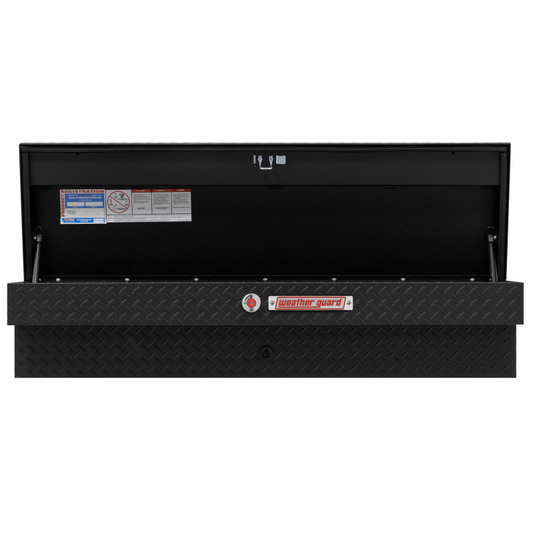 Weather Guard Side Mount Tool Box Textured Matte Black Aluminum 56X17X13 Model 174-52-04
