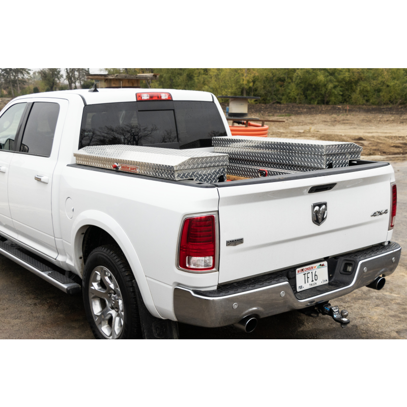 Weather Guard Side Mount Tool Box Low Profile Bright Aluminum 56X17X13 Model 178-0-04