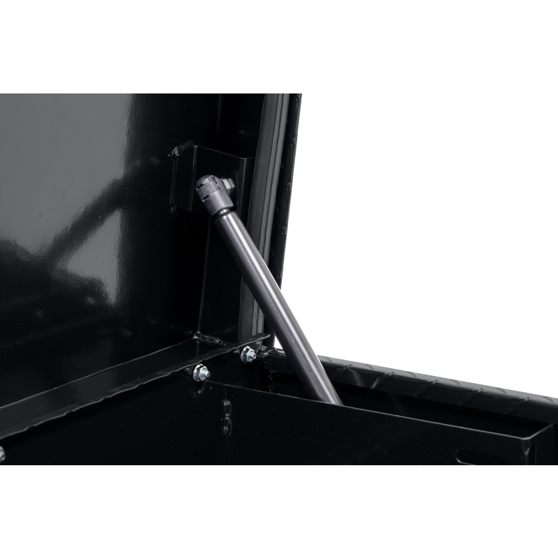 Weather Guard Side Mount Tool Box Low Profile Gloss Black Aluminum 56X17X13 Model 178-5-04