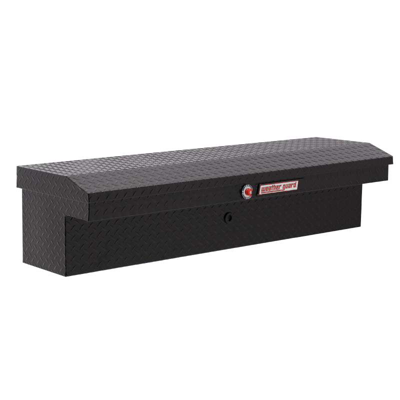 Weather Guard Side Mount Tool Box Low Profile Gloss Black Aluminum 56X17X13 Model 178-5-04