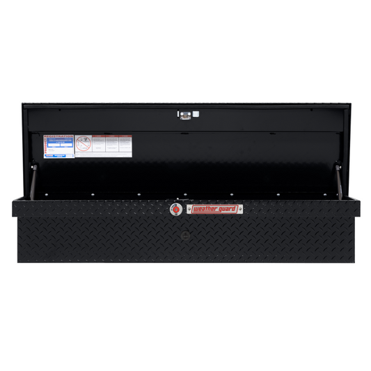 Weather Guard Side Mount Tool Box Low Profile Gloss Black Aluminum 56X17X13 Model 178-5-04