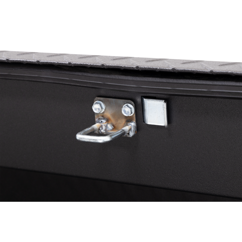 Weather Guard Side Mount Tool Box Low Profile Textured Matte Black Aluminum 56X17X13 Model 178-52-04