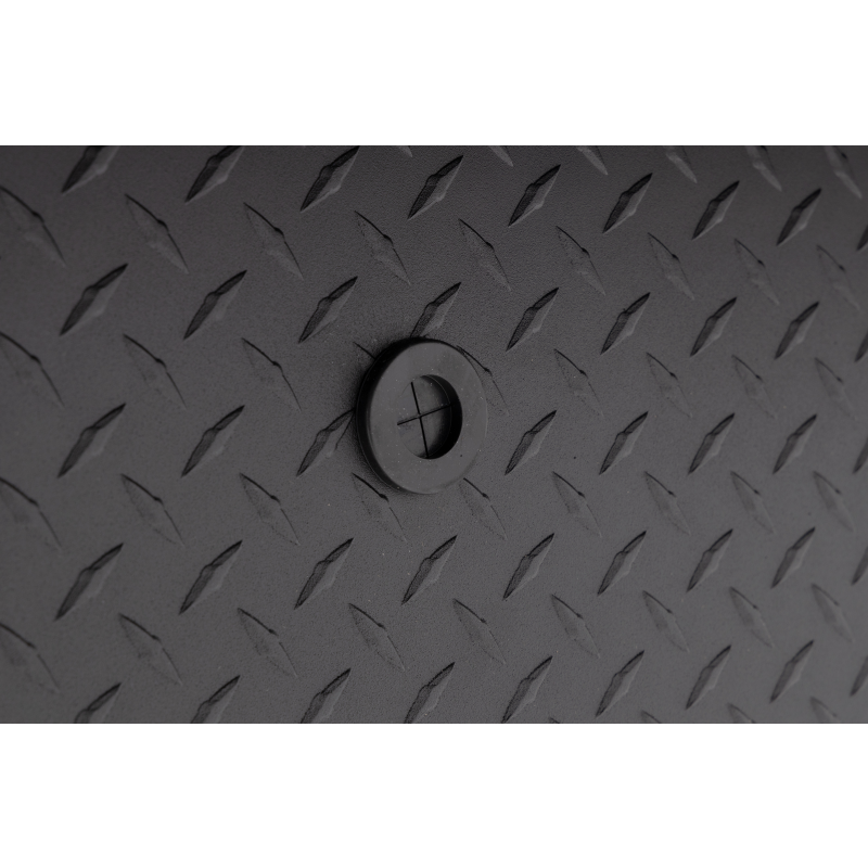 Weather Guard Side Mount Tool Box Low Profile Textured Matte Black Aluminum 56X17X13 Model 178-52-04