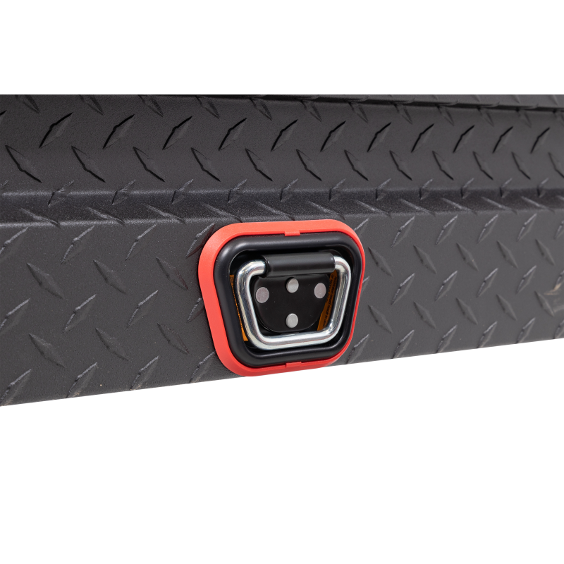Weather Guard Side Mount Tool Box Low Profile Textured Matte Black Aluminum 56X17X13 Model 178-52-04