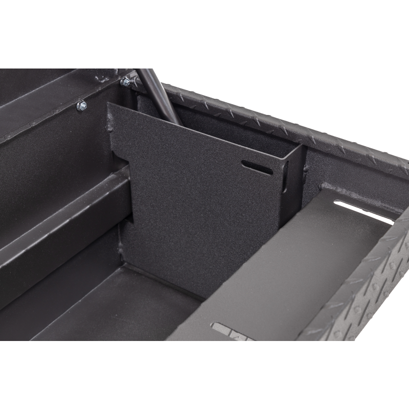 Weather Guard Side Mount Tool Box Low Profile Textured Matte Black Aluminum 41X17X13 Model 180-52-04