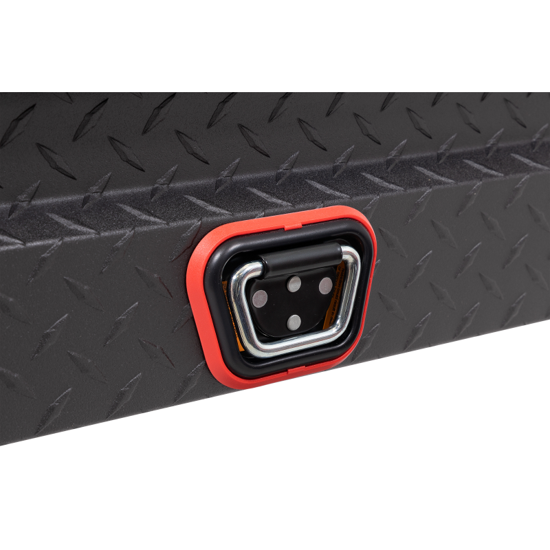 Weather Guard Side Mount Tool Box Low Profile Textured Matte Black Aluminum 41X17X13 Model 180-52-04