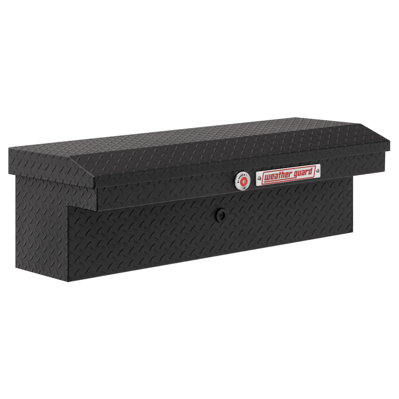 Weather Guard Side Mount Tool Box Low Profile Textured Matte Black Aluminum 41X17X13 Model 180-52-04
