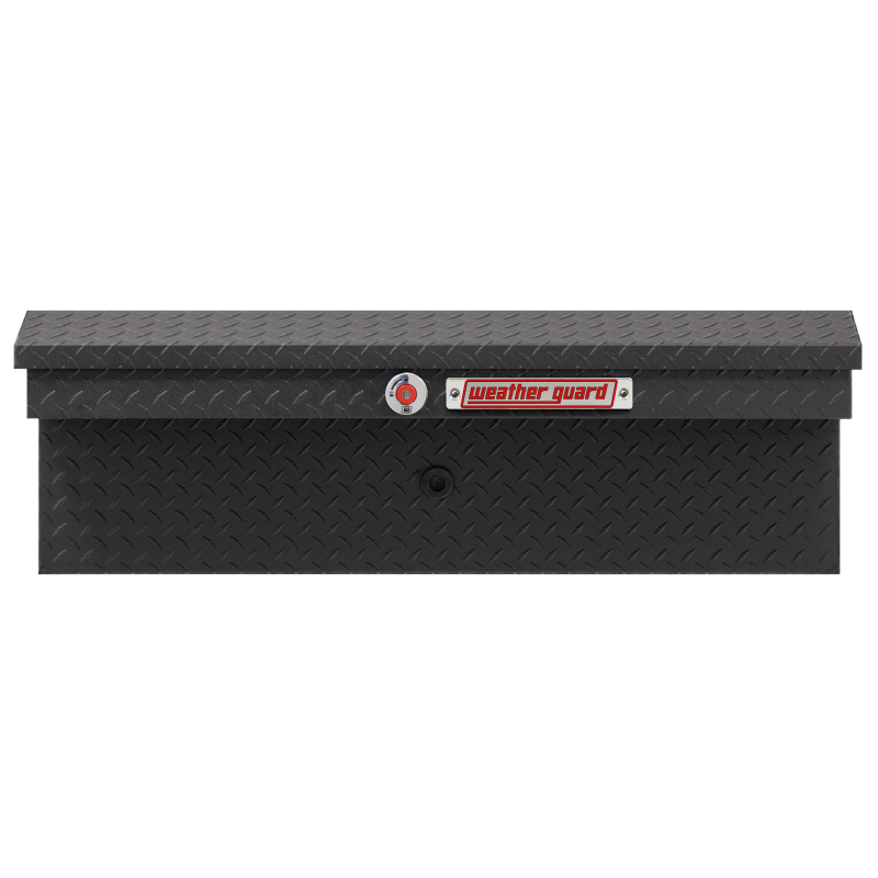 Weather Guard Side Mount Tool Box Low Profile Textured Matte Black Aluminum 41X17X13 Model 180-52-04