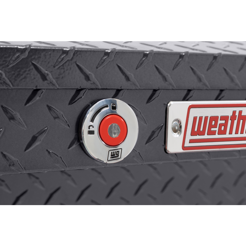 Weather Guard Side Mount Tool Box Low Profile Gray Aluminum 41X17X13 Model 180-6-04