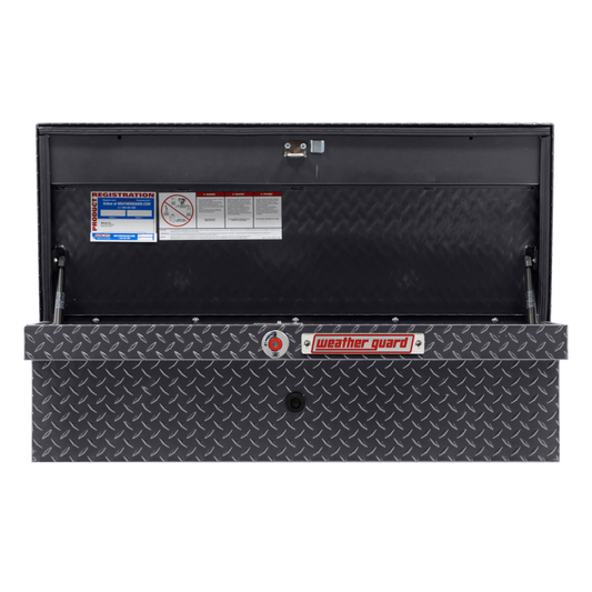 Weather Guard Side Mount Tool Box Low Profile Gray Aluminum 41X17X13 Model 180-6-04