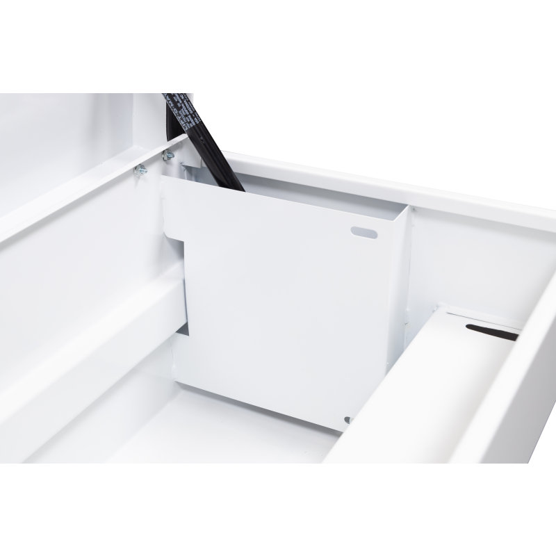 Weather Guard Side Mount Tool Box White Steel 41X17X13 Model 185-3-04