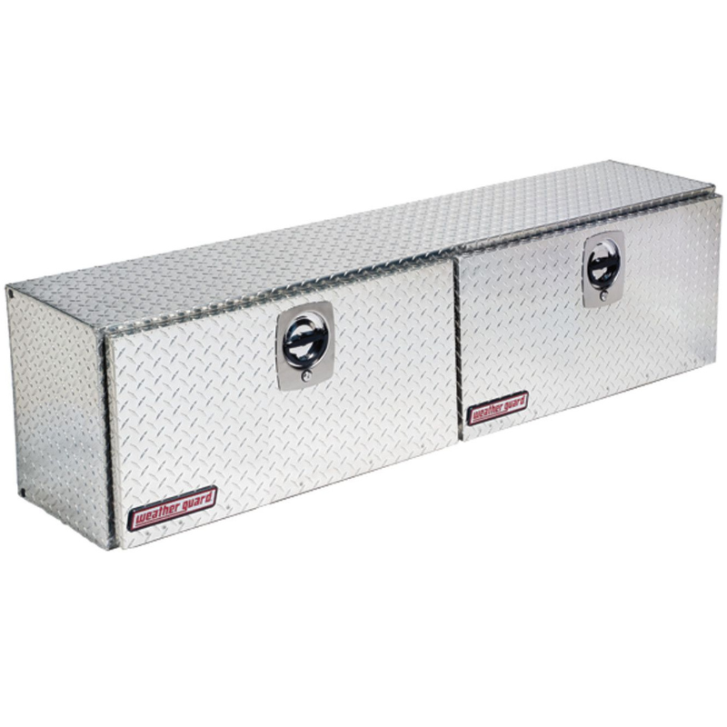 Weather Guard Top Mount Box Double Door Bright Aluminum 72.25X13.25X16 Model 372-0-02
