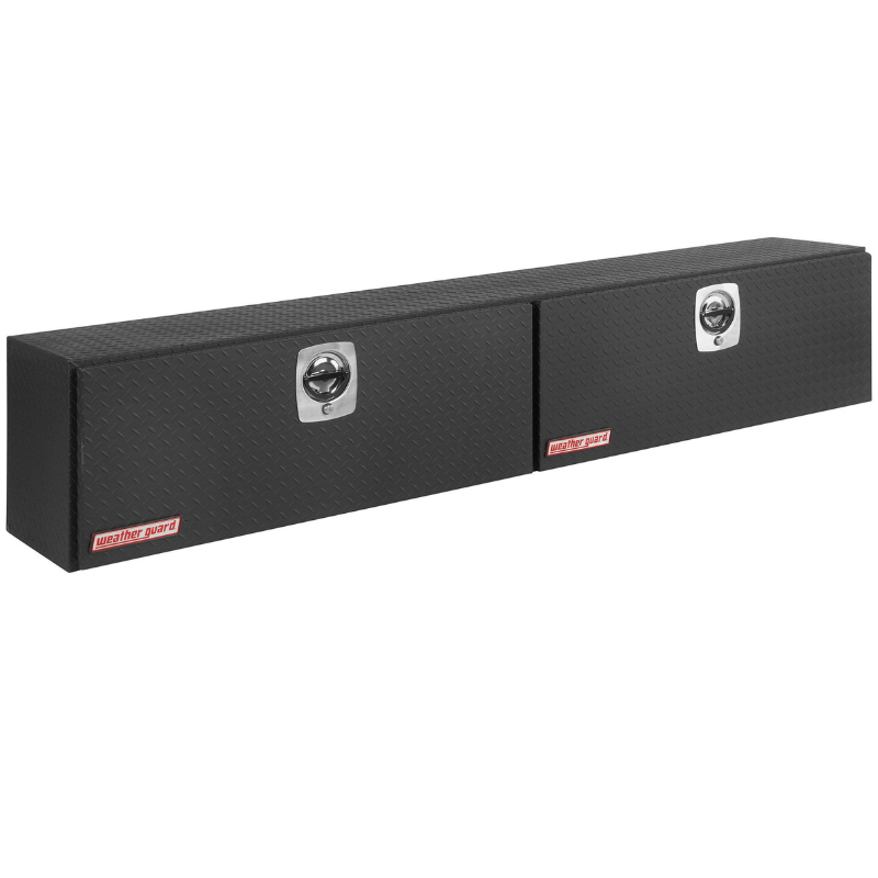 Weather Guard Top Mount Box Double Door Matte Black Aluminum 90.25X16.25X18 Model 391-52-02