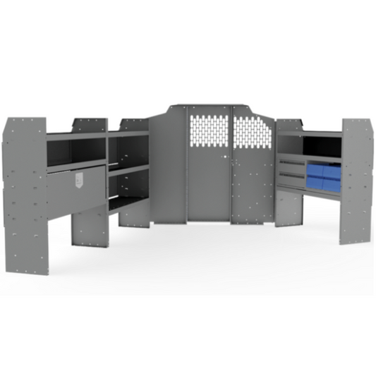 Holman Van Package Tradesman Service 46" H Shelves Mercedes Metris 126" WB Model 4010M