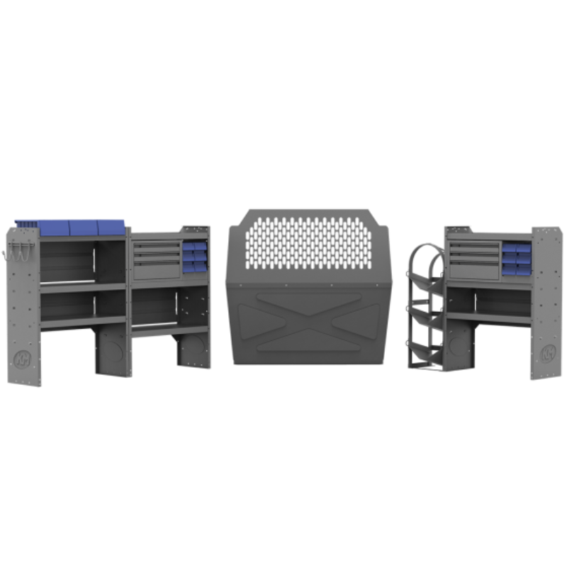 Holman HVAC Van Package Packages 43" H Shelves Ram ProMaster City Model 45PCL