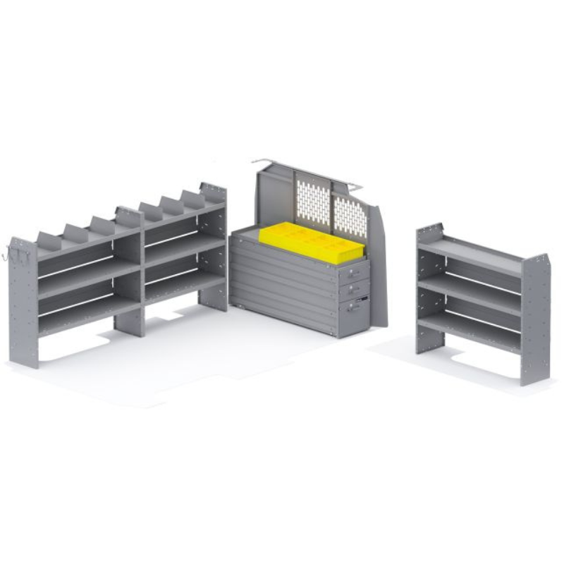 Holman Heavy Duty Drawers Van Package - GM 155" Wheelbase Model 52GML