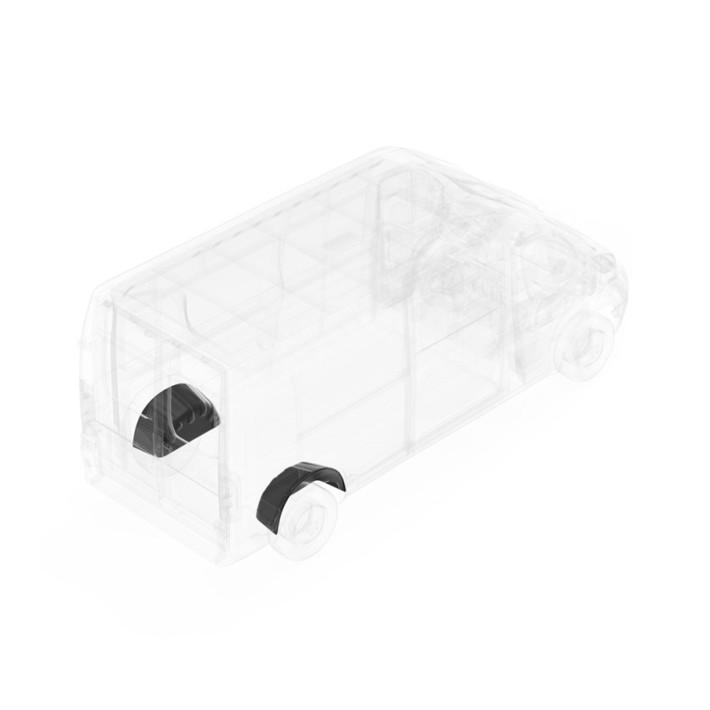 LEGEND Wheel Well Covers (Single Rear Set) RAM ProMaster (all WB lengths) Model 6-WWC-11