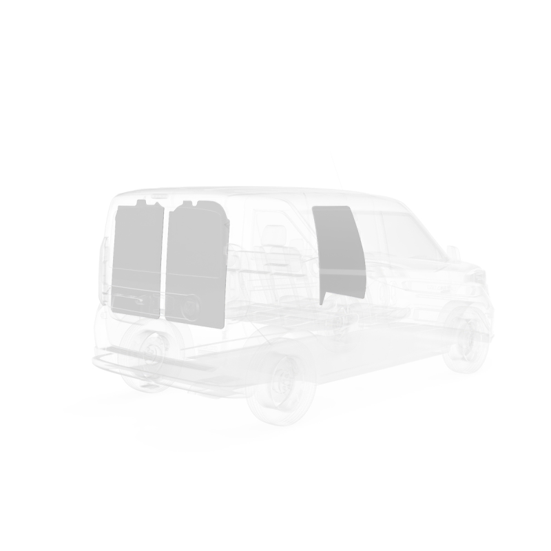 LEGEND DuraTherm Door Liner RAM ProMaster City Cargo Van - Textured Grey Model 673-114-2613