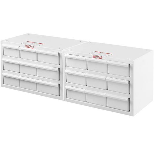 Weather Guard Van Storage Parts Cabinet 18 Bin 12"x32"x12" Model 9918-3-03