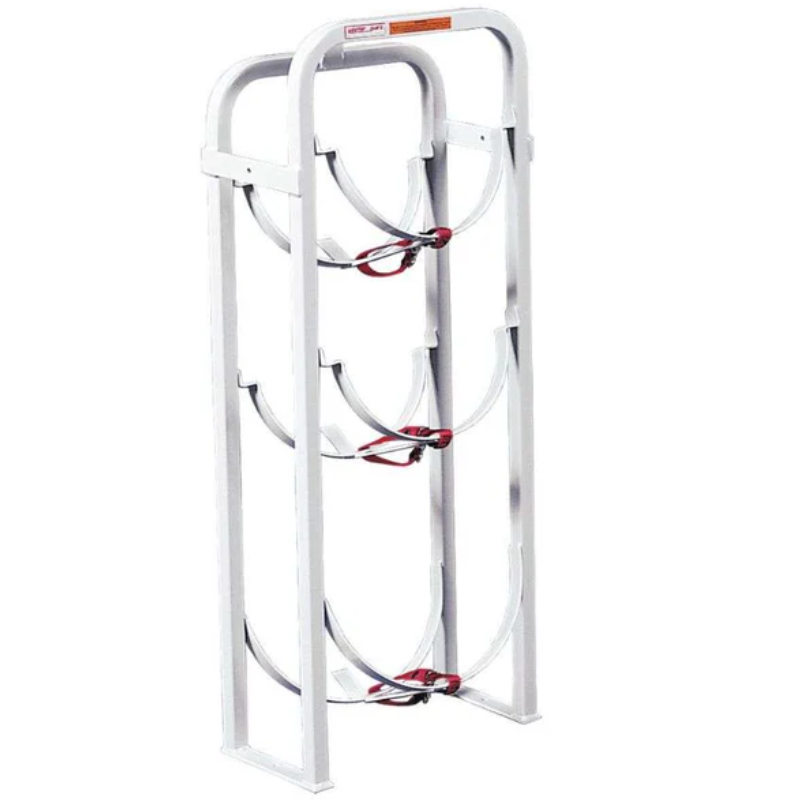 Weather Guard Refrigerant Tank Rack 2 X 30Lbs 1 X 50Lbs 40" X 8" X 15.5" Model 9863-3-01