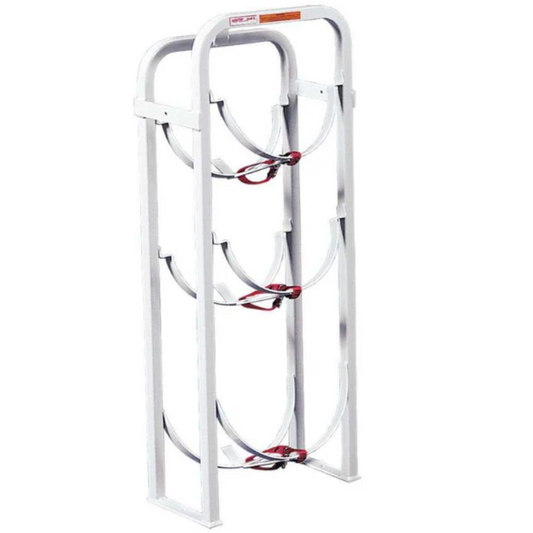 Weather Guard Refrigerant Tank Rack 2 X 30Lbs 1 X 50Lbs 40" X 8" X 15.5" Model 9863-3-01