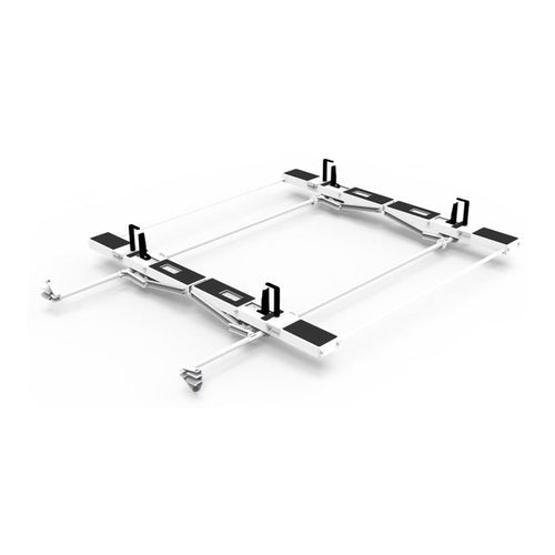 Holman Drop Down HD Aluminum Ladder Rack Kit Double Ford Transit Mid Roof Model 4TMADD