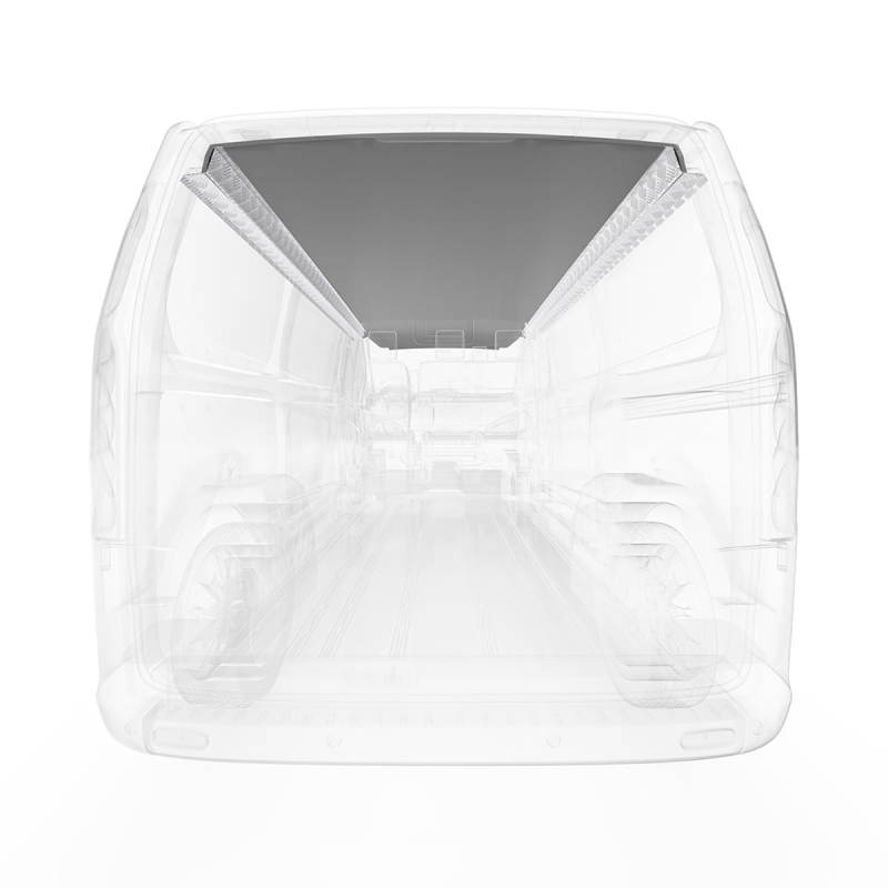 LEGEND DuraTherm Ceiling Liner Kit Mercedes Sprinter 144" Cargo Van HR - Textured Grey - Single Side Door, Model 125-114-2613.HR