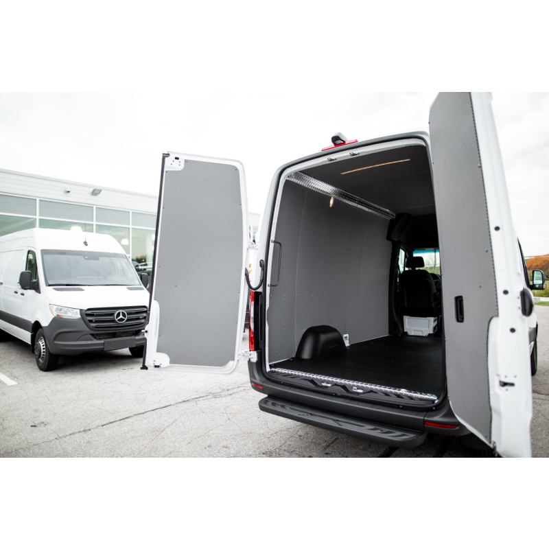 LEGEND DuraTherm Door Liner ONLY - Mercedes Sprinter (all Wheelbase lengths) Cargo Van Low Roof - Textured Grey Model 103-114-2613.LR