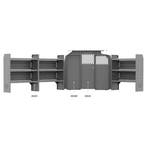 Holman Base Van Package 46" H Shelves GM 135" WB Model FFG-GMS